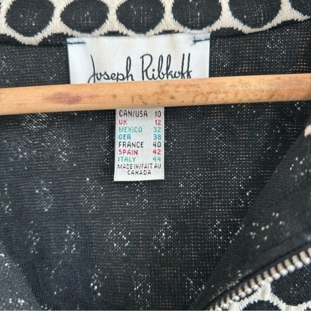 ๐ Joseph Ribkoff Women's Jacket multi-coloured Black/Beige 10 - Picture 13 of 16